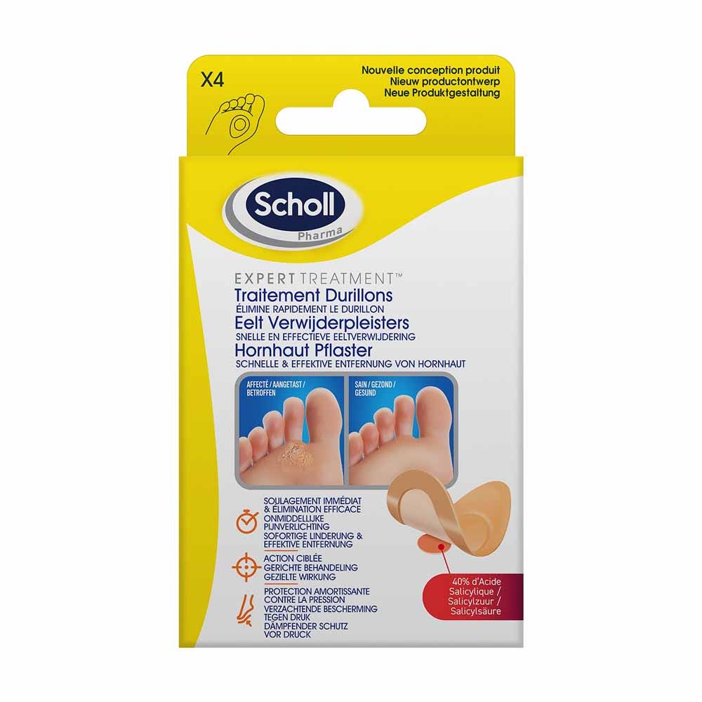 Scholl Pansements Traitement Durillons Coricide x4