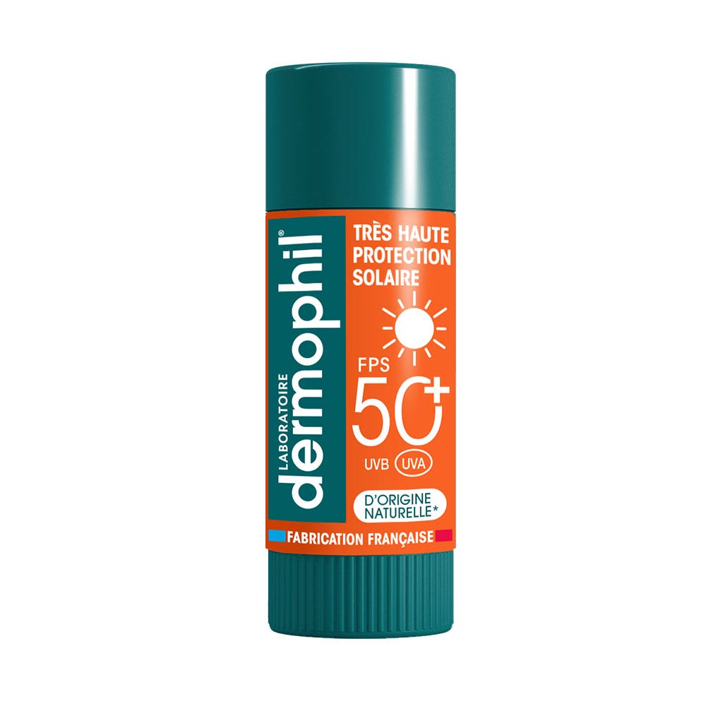 Dermophil Indien Stick Lèvres Haute Protection Solaire SPF50 4g