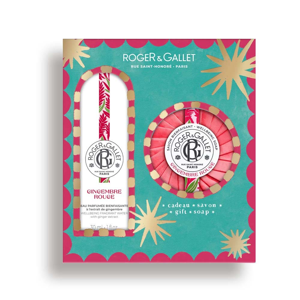 Roger & Gallet Gingembre Rouge Coffret Eau Parfumée Bienfaisante 30ml + Savon 100g