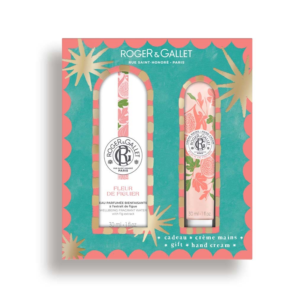 Roger & Gallet Fleur De Figuier Coffret Eau Parfumée Bienfaisante 30ml + Crème Mains 30ml