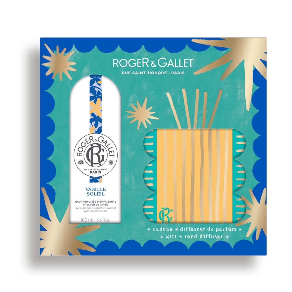 Roger & Gallet Vanille Soleil Coffret Eau Parfumée Bienfaisante 100ml + Diffuseur De Parfum
