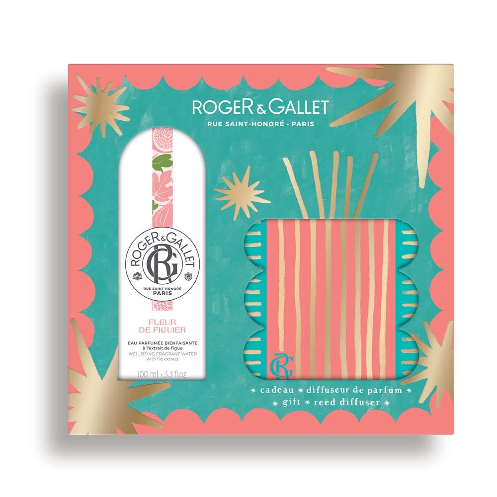 Roger & Gallet Fleur De Figuier Coffret Eau Parfumée Bienfaisante 100ml + Diffuseur De Parfum