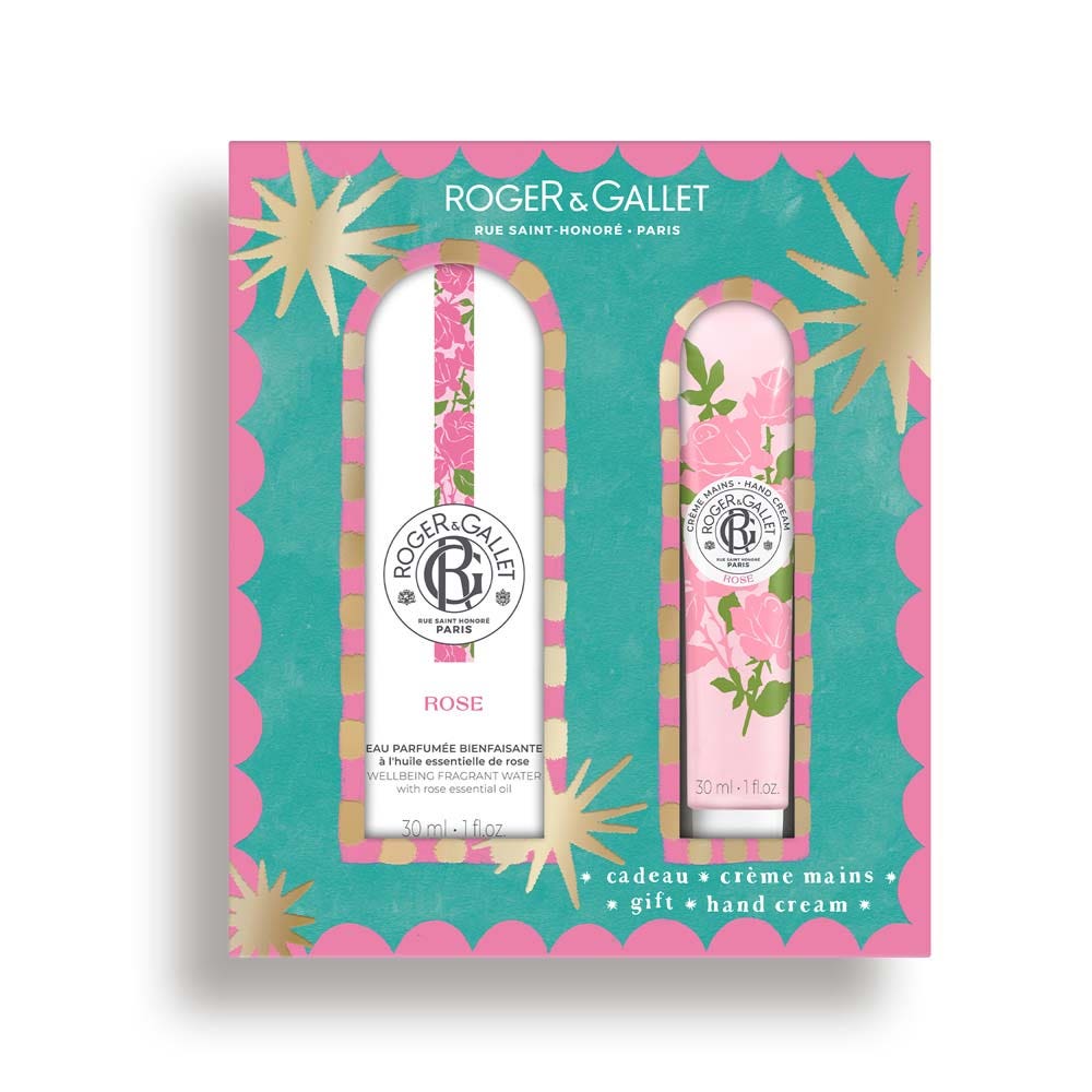Roger & Gallet Rose Coffret Eau Parfumée Bienfaisante 30ml + Crème Mains 30ml