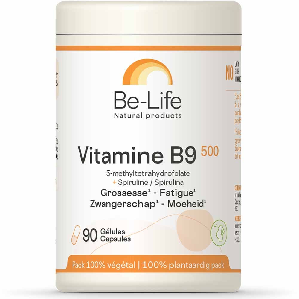 Be-Life Vitamine B9 500 90 Gelules 90 gélules