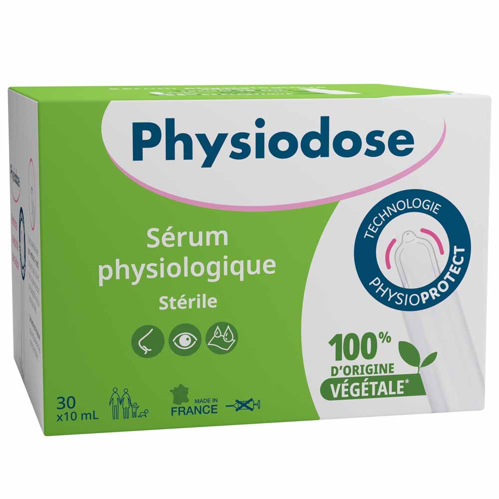 Gilbert Physiodose Sérum Physiologique stérile 30 Unidoses de 10ml