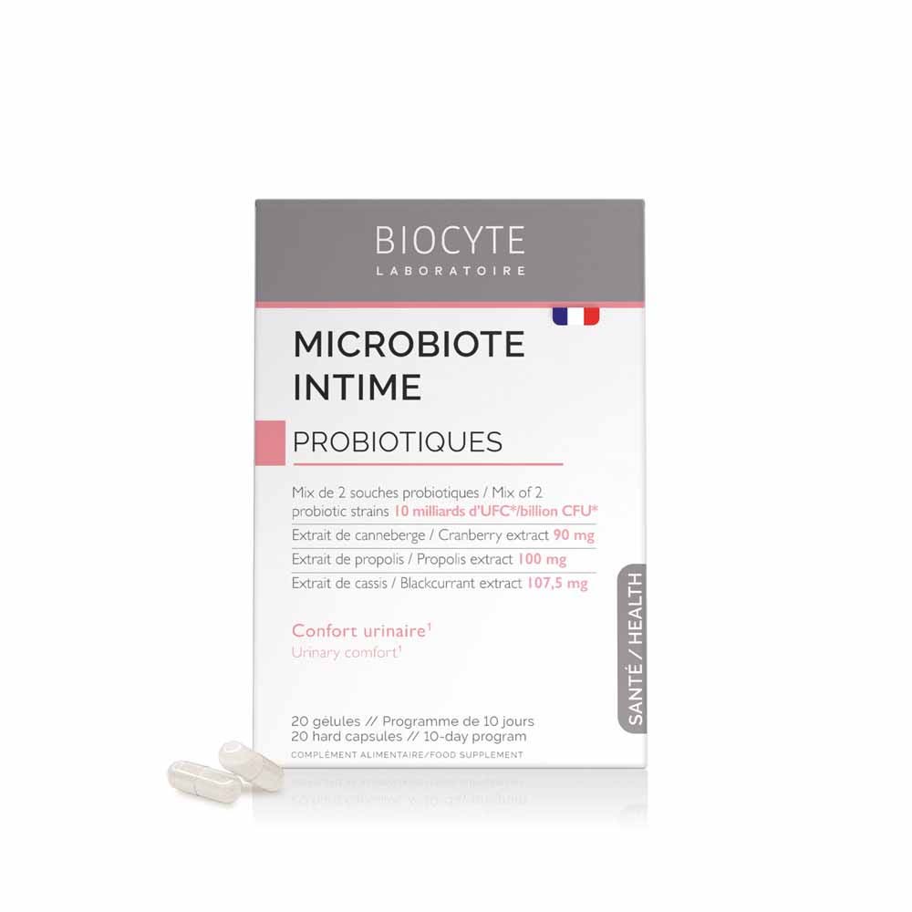 Biocyte Santé Microbiote Intime Probiotiques Confort urinaire 20 gélules