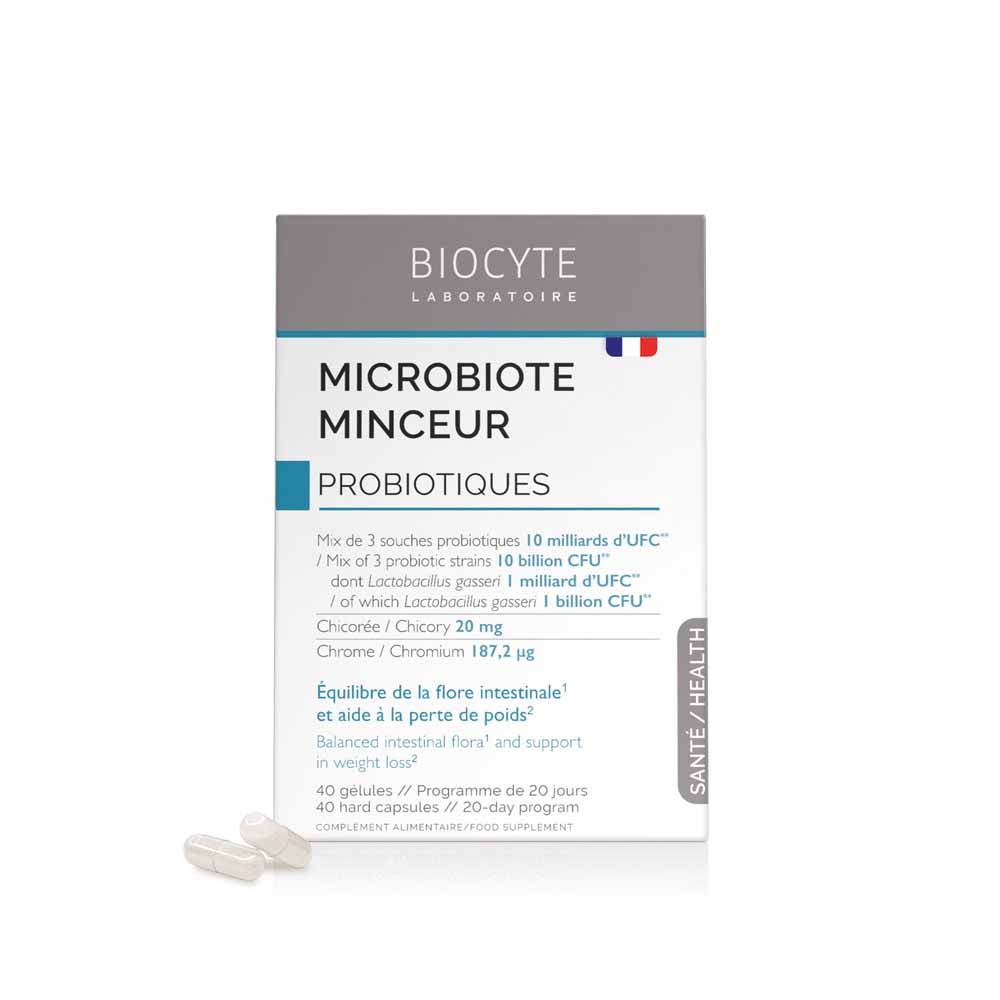 Biocyte Santé Microbiote Minceur Probiotiques Perte de poids 40 gélules
