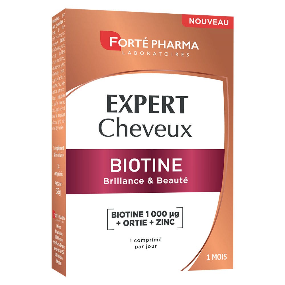 Forté Pharma Expert Cheveux Biotine 30 comprimés