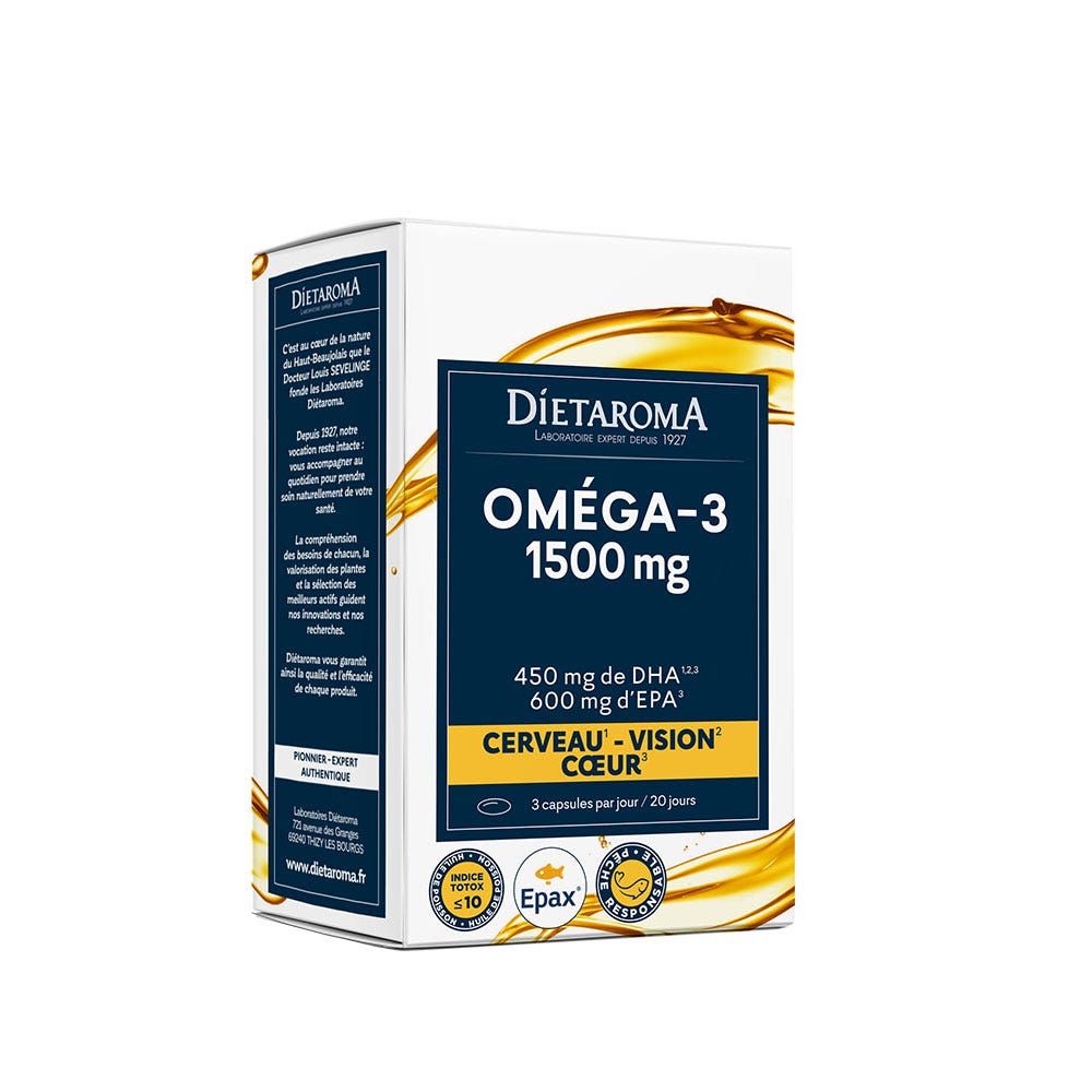 Dietaroma Oméga-3 1500mg 60 Capsules