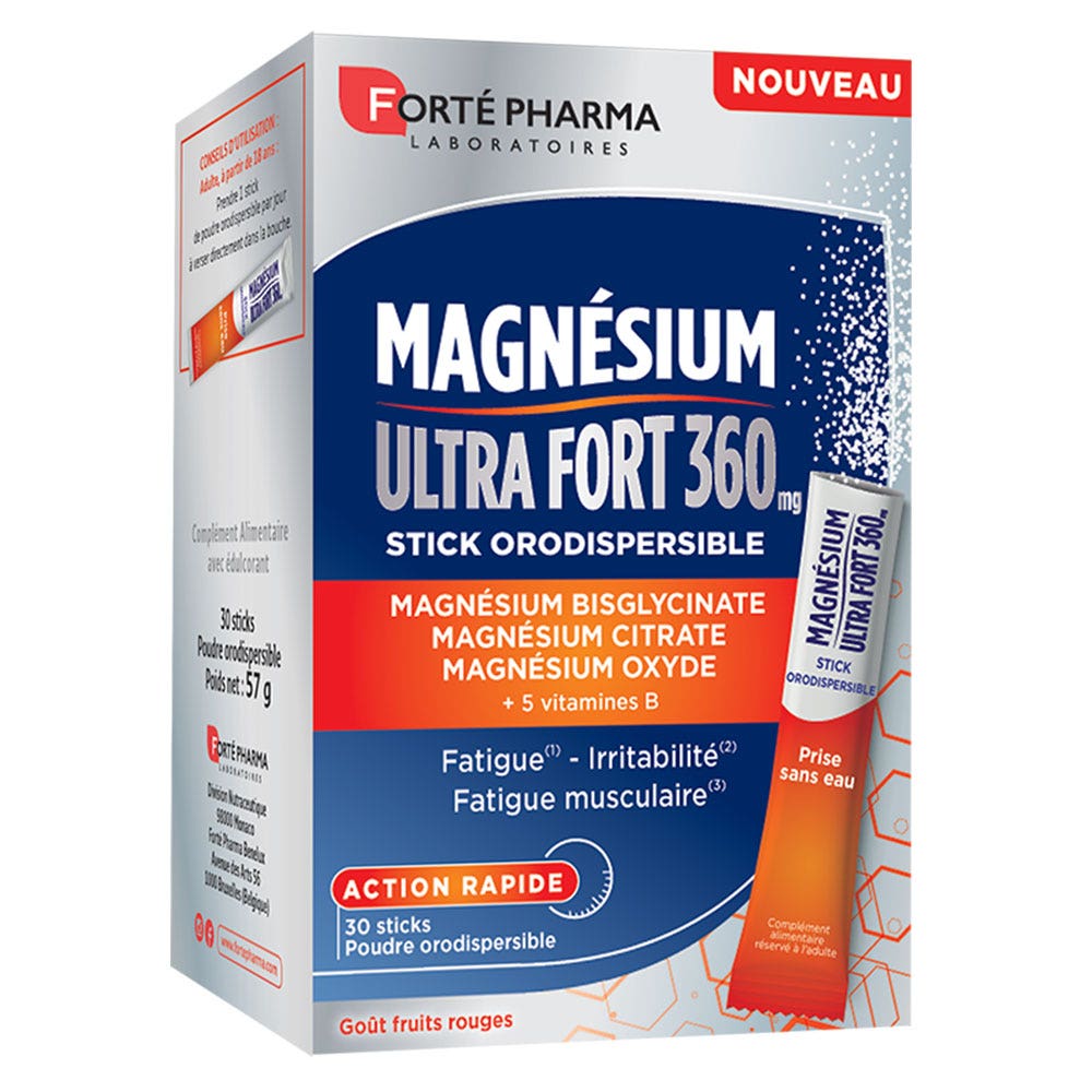 Forté Pharma Magnésium Ultra Fort 360 30 sticks