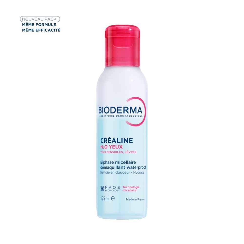 Bioderma Crealine Biphase micellaire démaquillant waterproof H2O Yeux 125ml