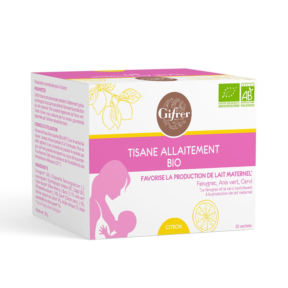 Gifrer Tisane d'Allaitement Citron 20 sachets