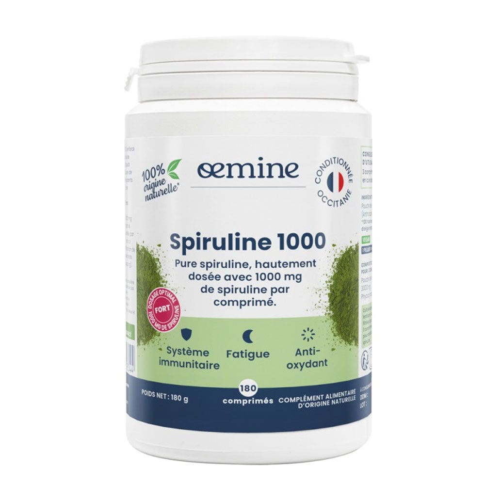 Oemine Spiruline 1000 180 comprimés
