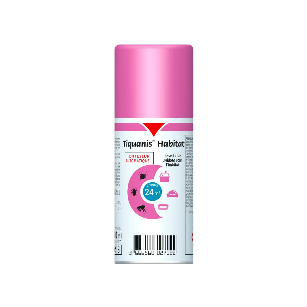 Vetoquinol Tiquanis Insecticide unidose pour l'habitat Diffuseur 100ml