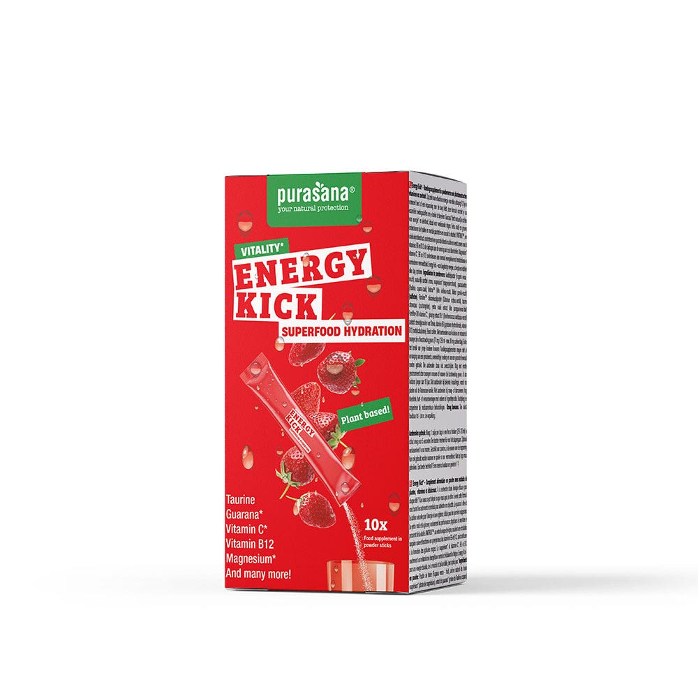 Purasana Energy Kick Hydratation Vitalité 10 Sticks