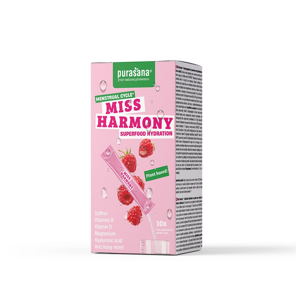 Purasana Miss Harmony Hydratation Cycle Menstruel 10 Sticks