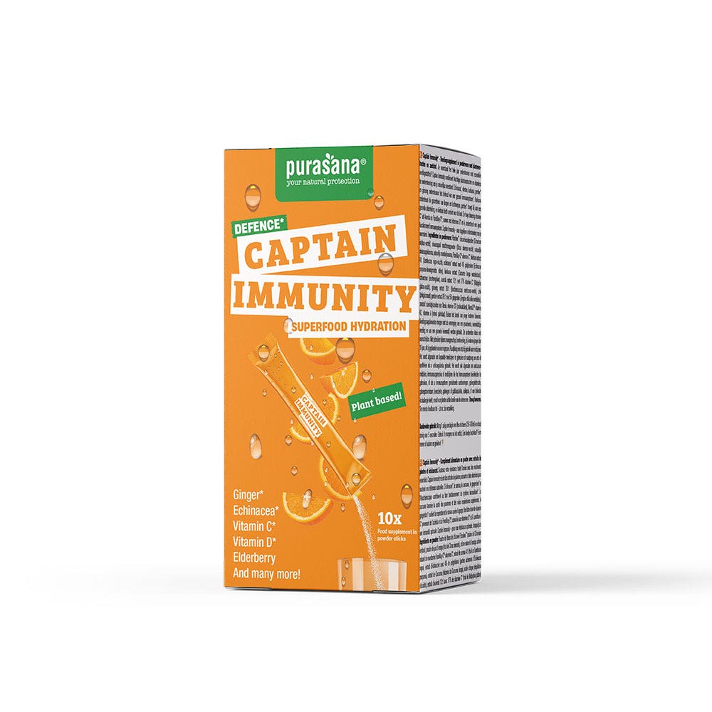 Purasana Captain Immunity Hydratation Défense 10 Sticks