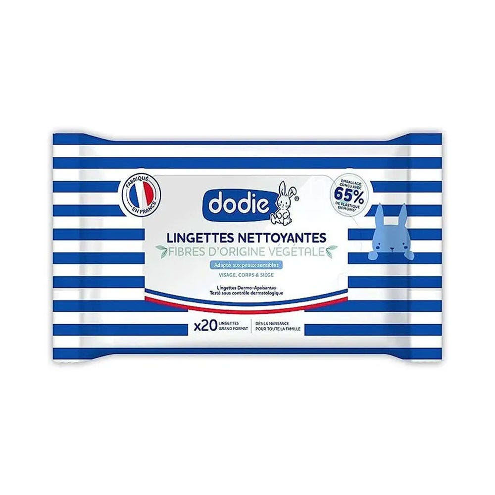 Dodie Lingettes nettoyantes x20