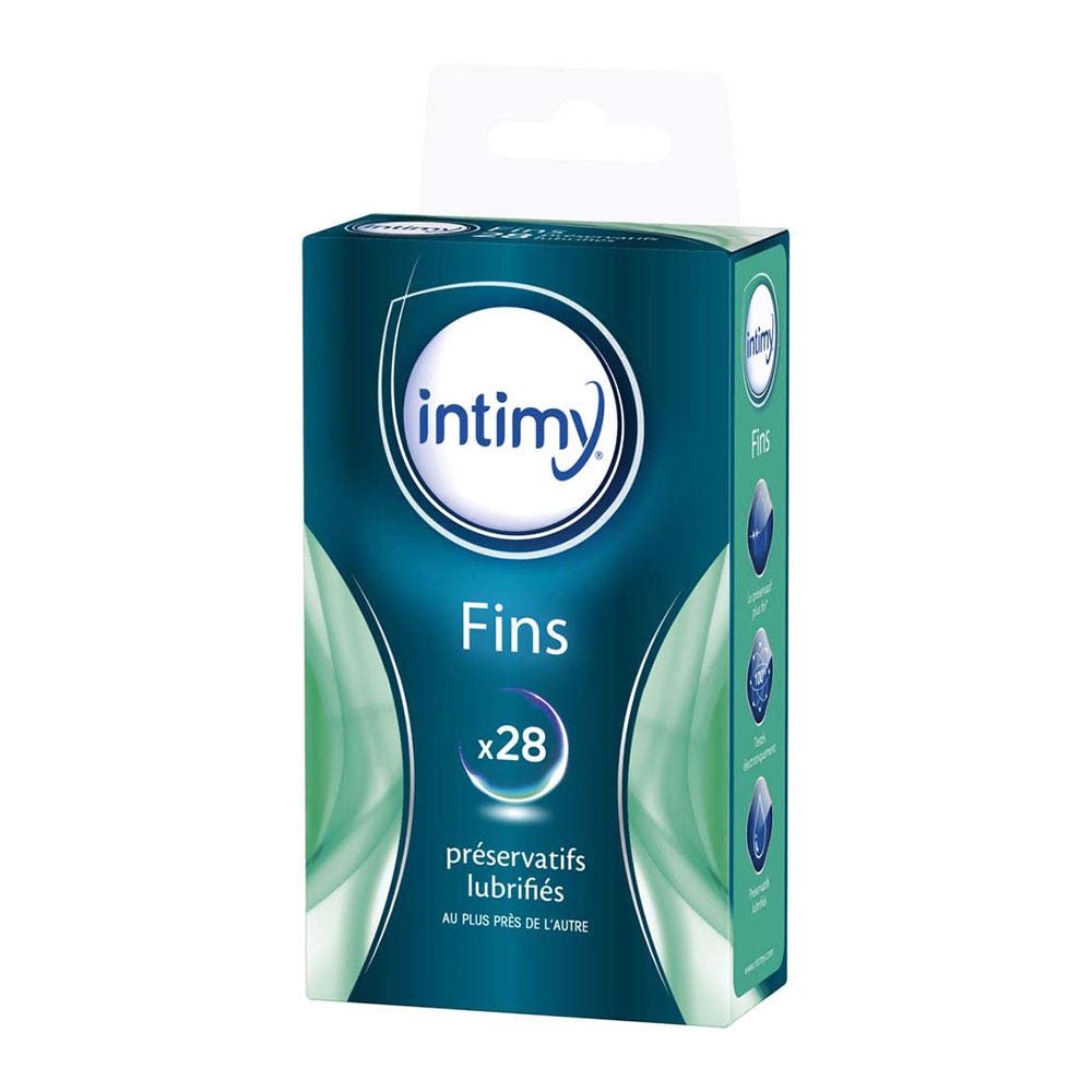 Intimy Préservatif Lubrifiés Fins x28