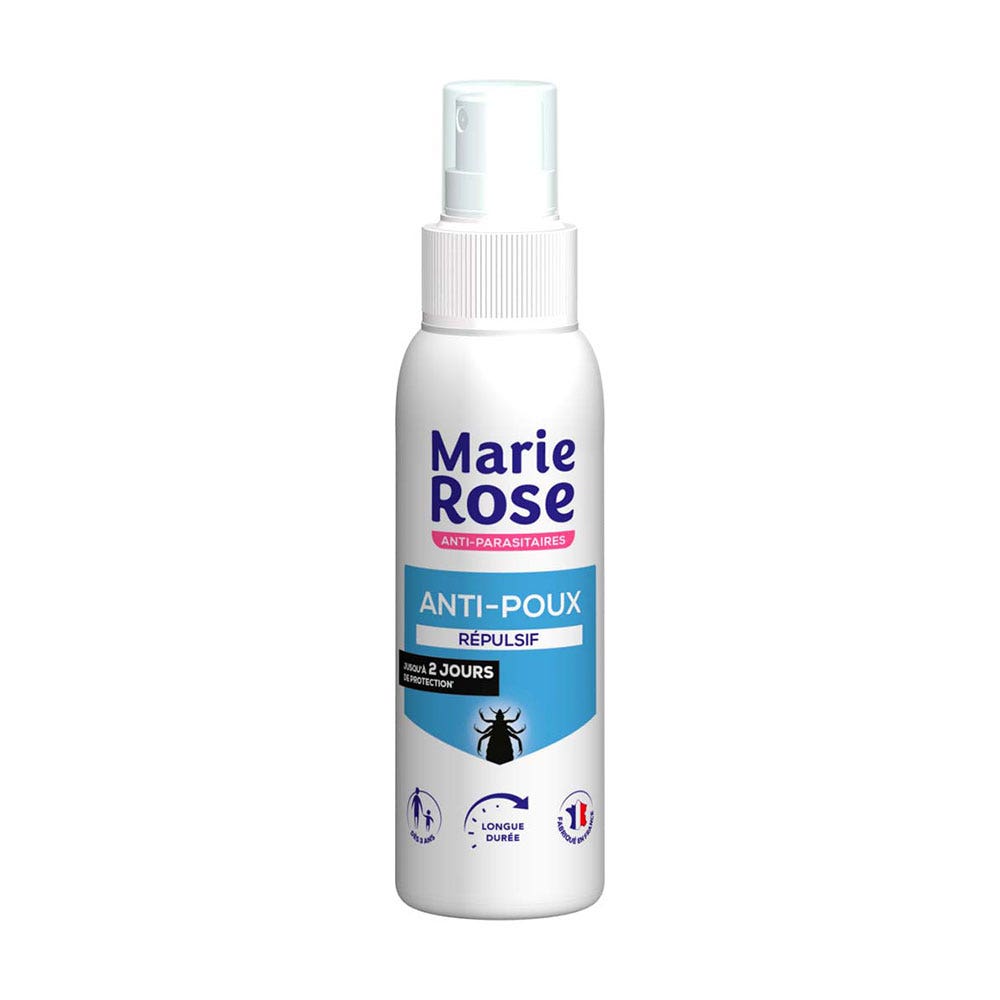 Marie Rose Spray Répulsif Anti-Poux Longue Durée 100ml