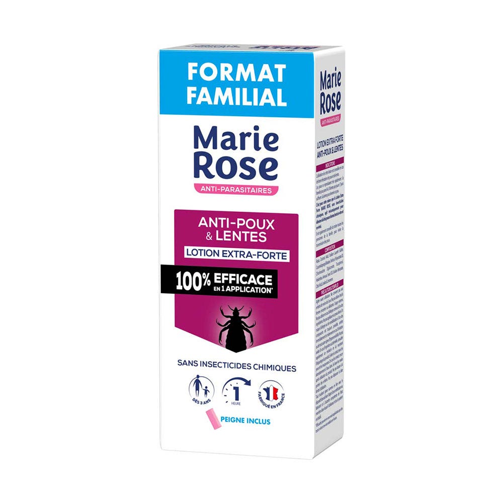 Marie Rose Lotion Anti-poux Et Lentes Extra Forte + Peigne Inclus 200ml