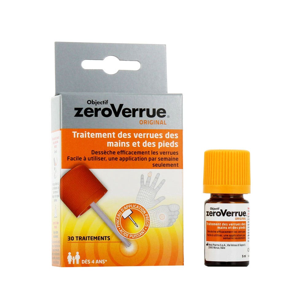 Objectif ZeroVerrue Traitement Des Verrues Mains & Pieds 5ml