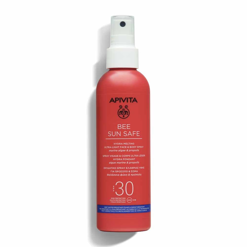 Apivita Bee Sun Safe Spray SPF30 Ultra-léger Hydra Fondant Visage & Corps 200ml