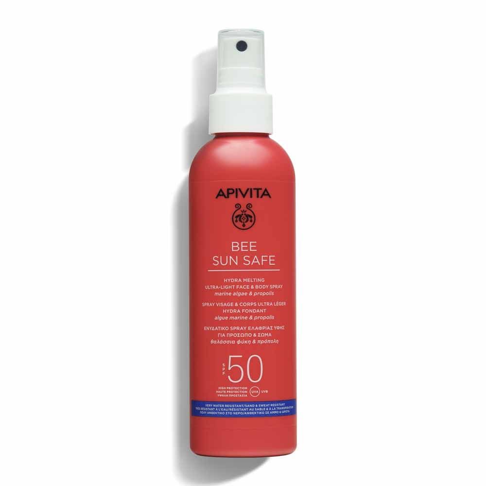 Apivita Bee Sun Safe Spray SPF50 Ultra-léger Hydra Fondant Visage & Corps 200ml