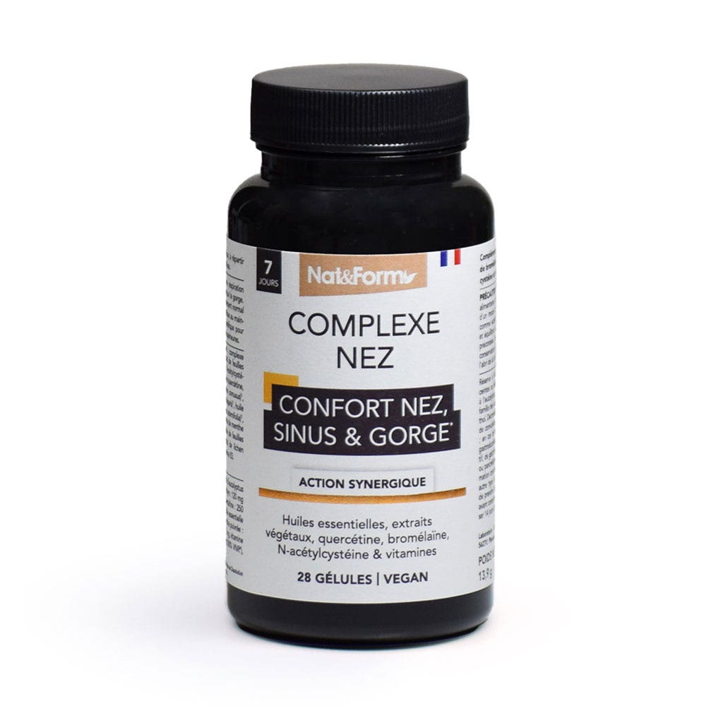 Nat&Form Complexe Nez Sinus & Groge 28 gélules