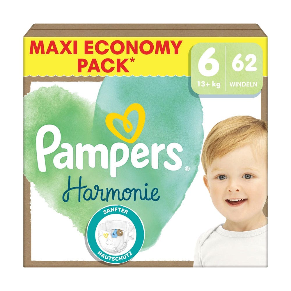 Pampers Harmonie Couches Taille 6 13kg et plus x62