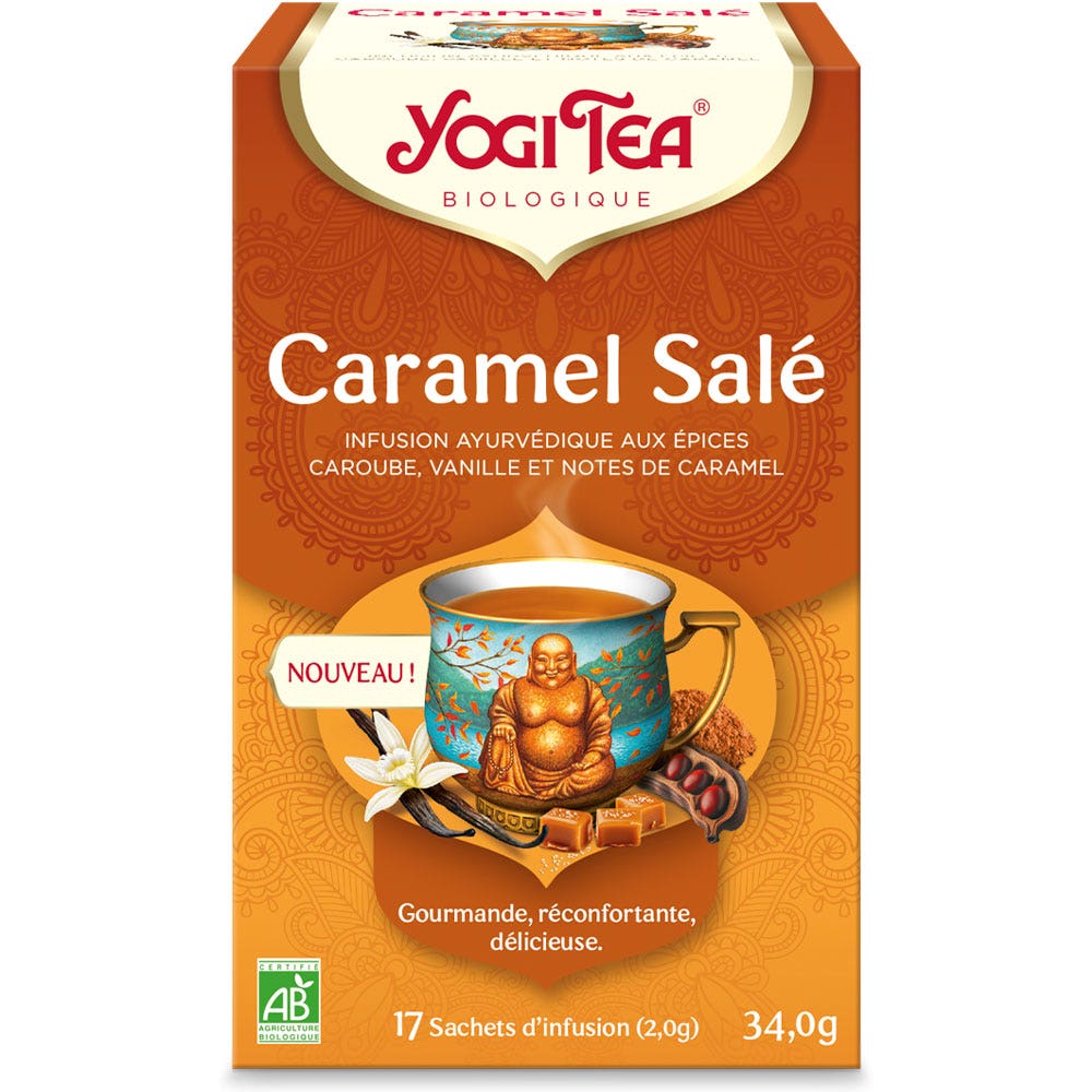 Yogi Tea Infusion Caramel Salé Bio 17 sachets