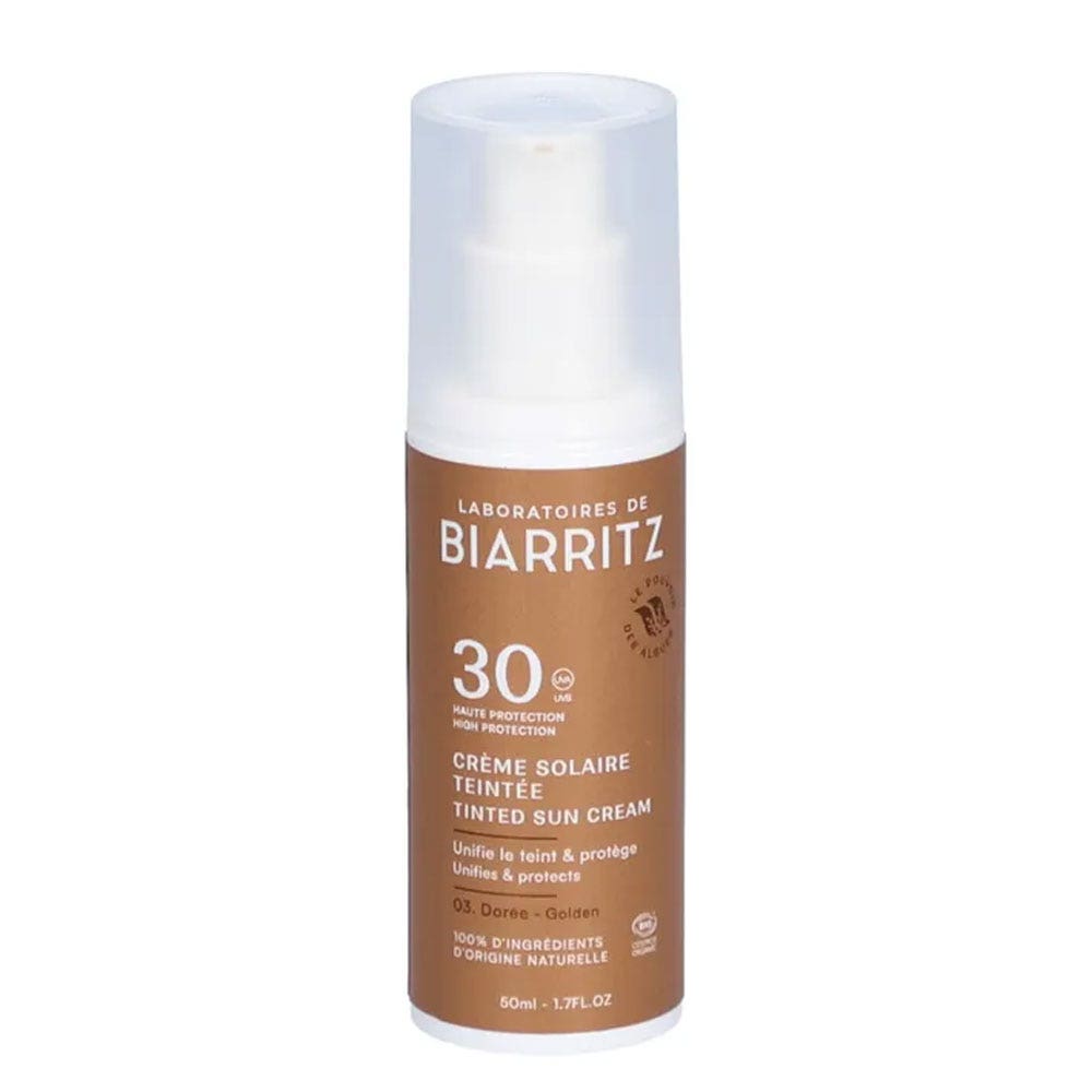 Laboratoires De Biarritz Solaires Crème visage Teintée SPF30 Bio Effet bonne mine 50ml