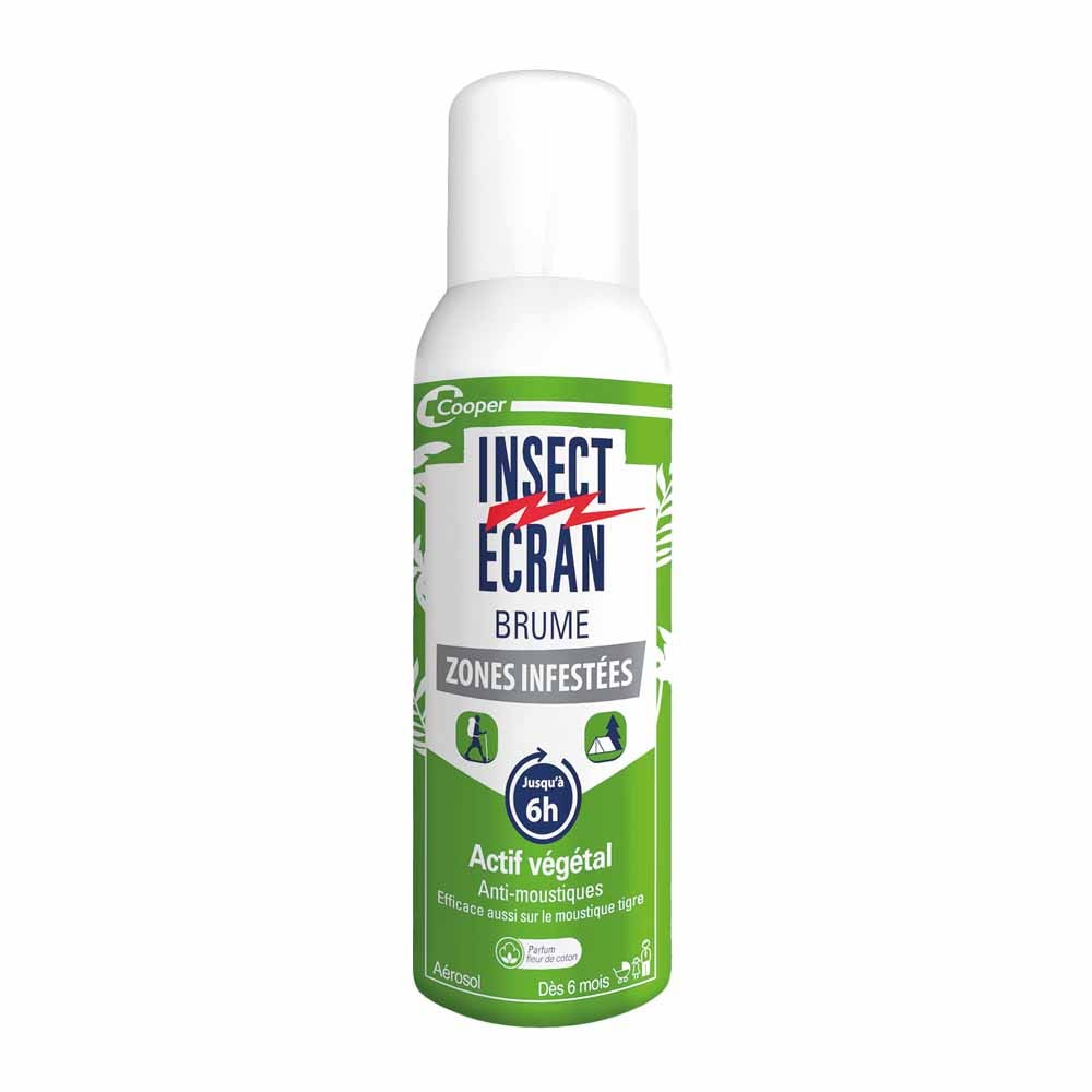 Insect Ecran Brume Anti-Moustiques Actif Végétal Dès 6 Mois Fleur de Coton 100ml