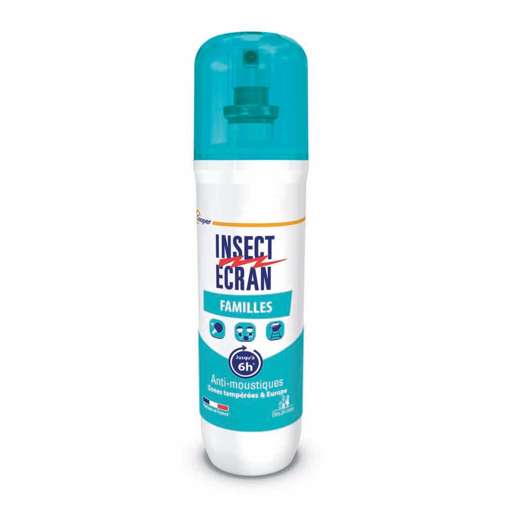 Insect Ecran Peau Anti-moustiques Familles Zones Tempérées Jusqu'à 6h 100ml