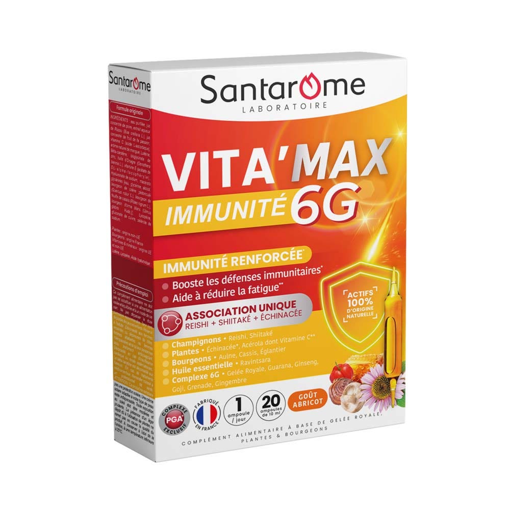 Santarome Vita'max Immunité 6G 20 Ampoules