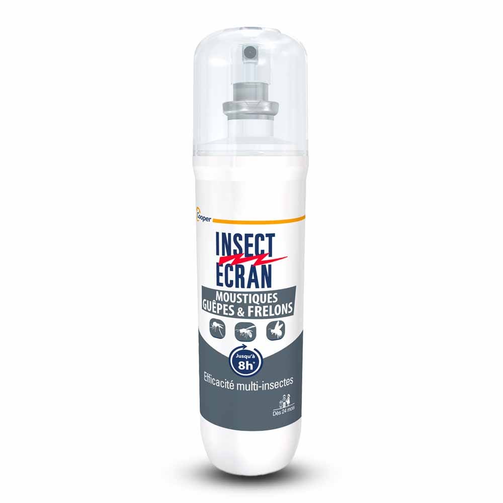 Insect Ecran Peau Répulsif Anti-Moustiques, Guêpes et Frelons Adultes et enfants 100ml