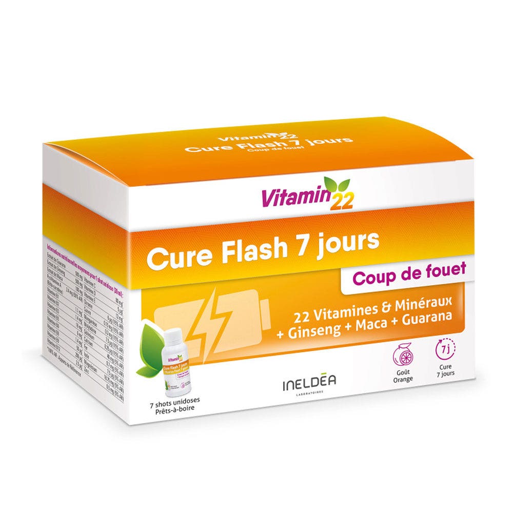 Vitamin'22 Flash x7 flacons unidoses