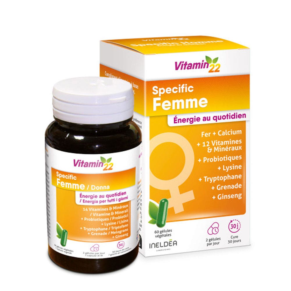 Vitamin'22 Specific Femme 60 gélules