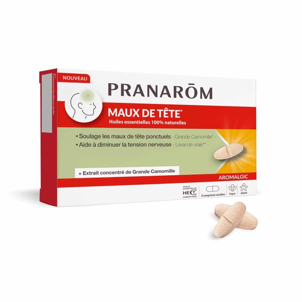 Pranarôm Aromalgic Maux de Tête 8 Comprimés