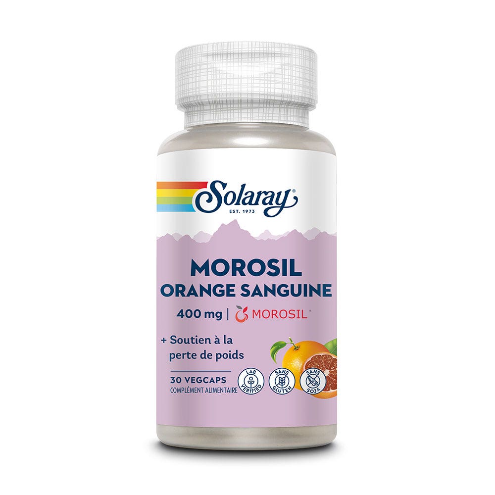 Solaray Morosil Orange Sanguine 400mg 30 Capsules