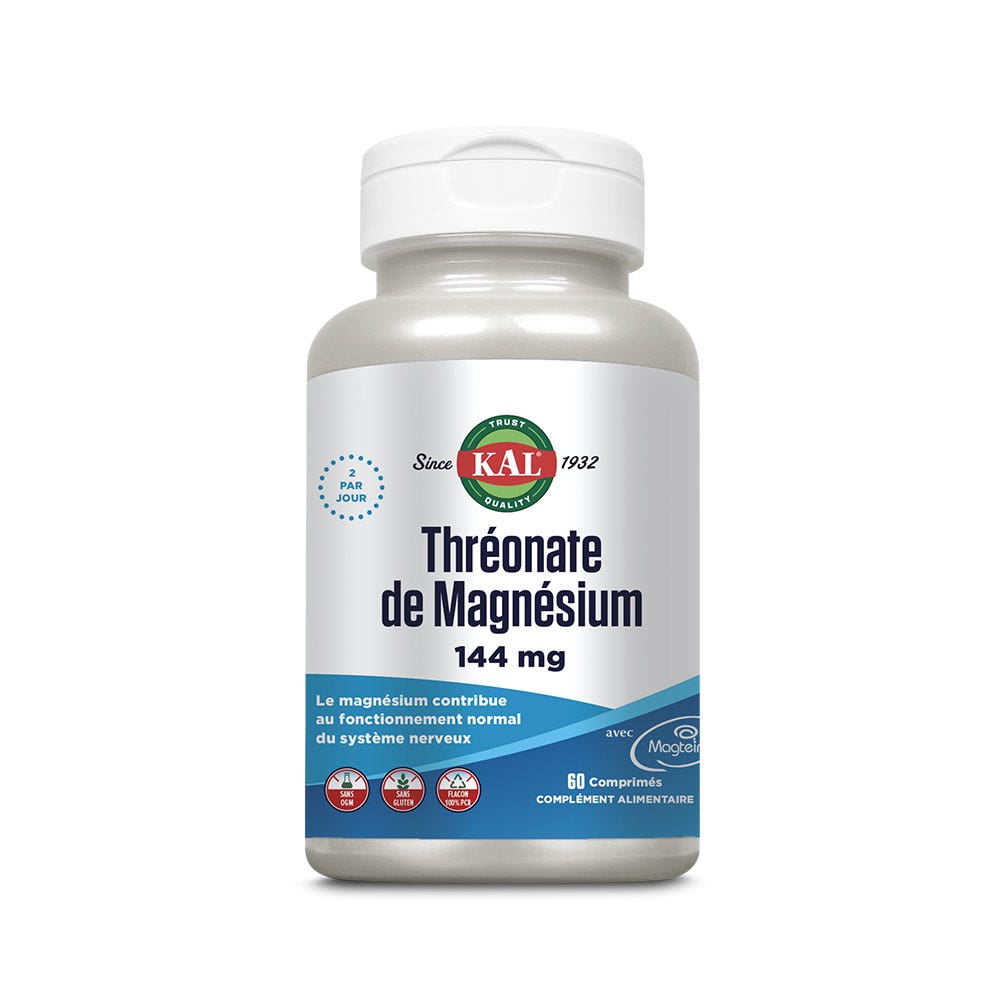 Kal Thréonate De Magnésium 144mg 60 Comprimés