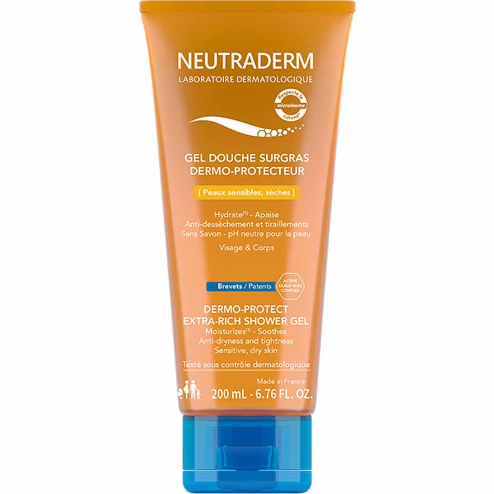 Neutraderm Gel Douche Surgras Dermo Protecteur Peaux sèches 200ml