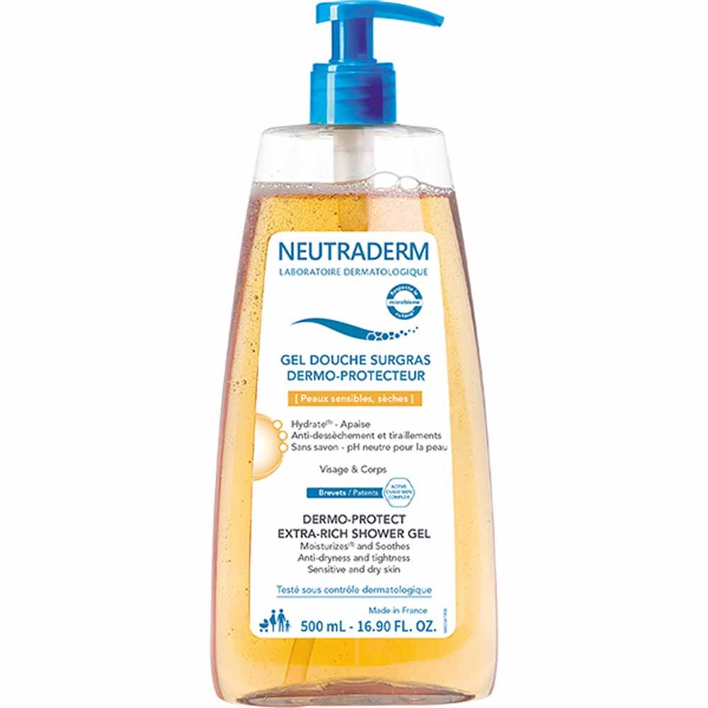Neutraderm Gel Douche Surgras Dermo Protecteur Peaux Sèches 500ml
