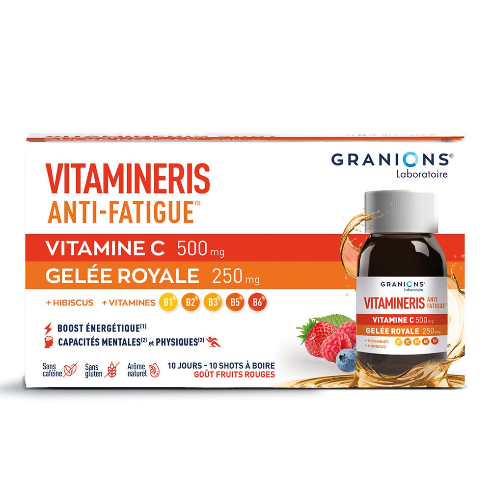 Granions Vitamineris Anti-fatigue 10 shots