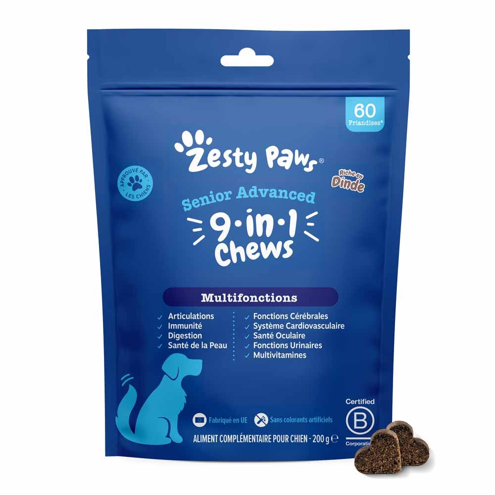 Zesty Paws Sénior 9-En-1 Multifonctions Chien 200g