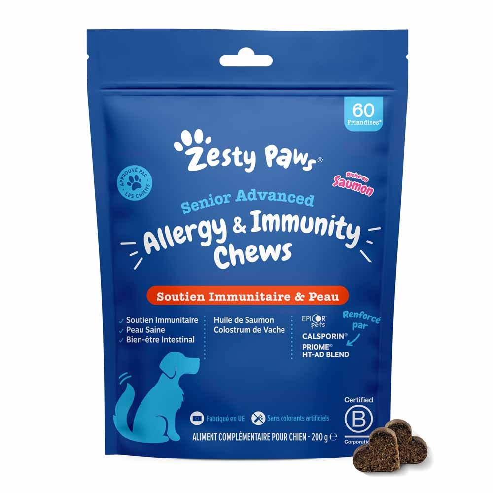 Zesty Paws Sénior Système Immunitaire & Peau Chien 200g