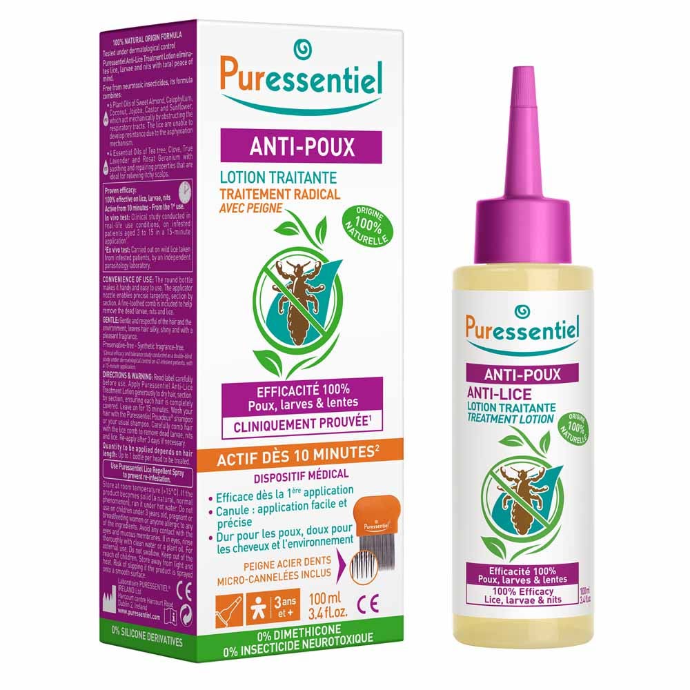 Puressentiel Anti-Poux Traitement Complet Lotion + Peigne 100 ml