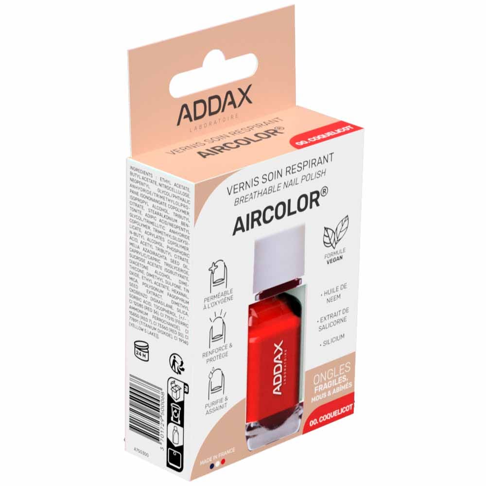Addax AIRCOLOR® Vernis soin respirant 11ml