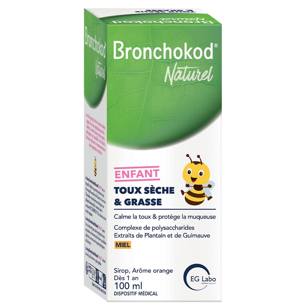 EG Labo Bronchokod Naturel Toux Sèche & Grasse Enfant 100ml