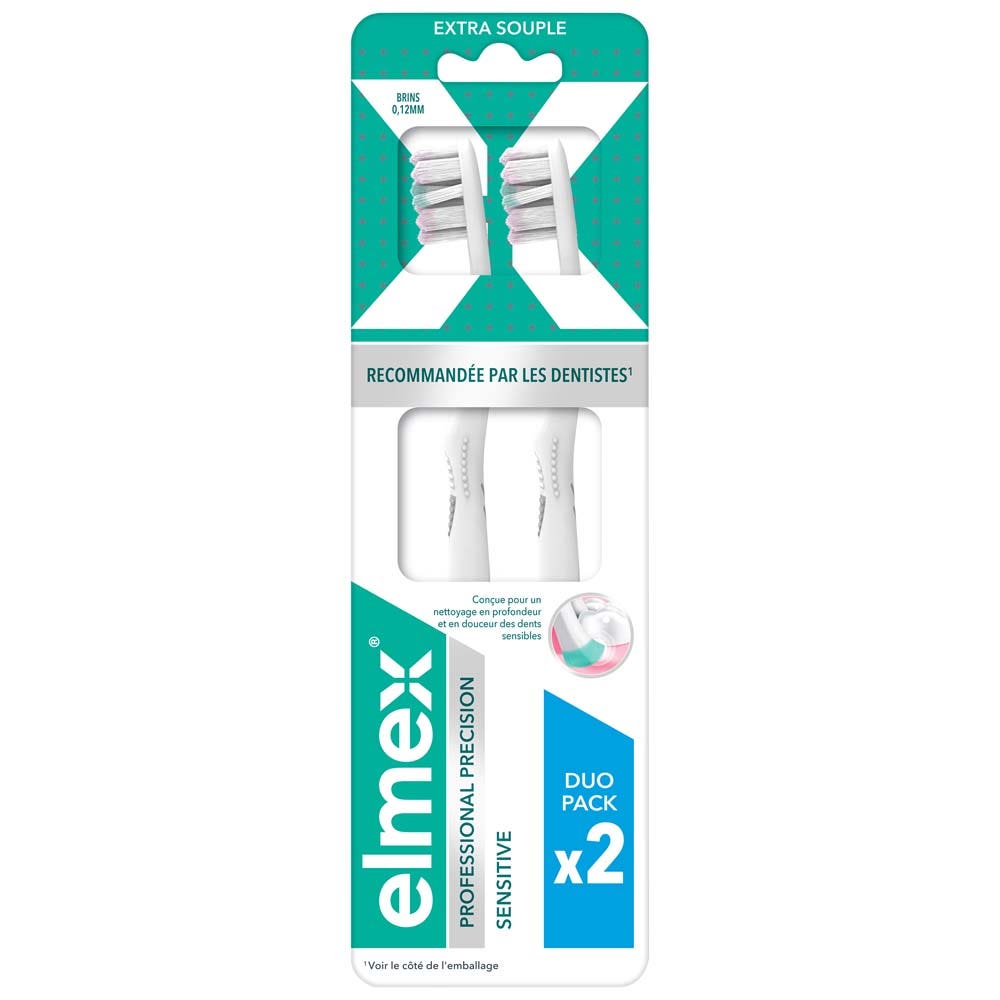 Elmex Professional Precision Sensitive Brosse A Dents Extra Souple x2